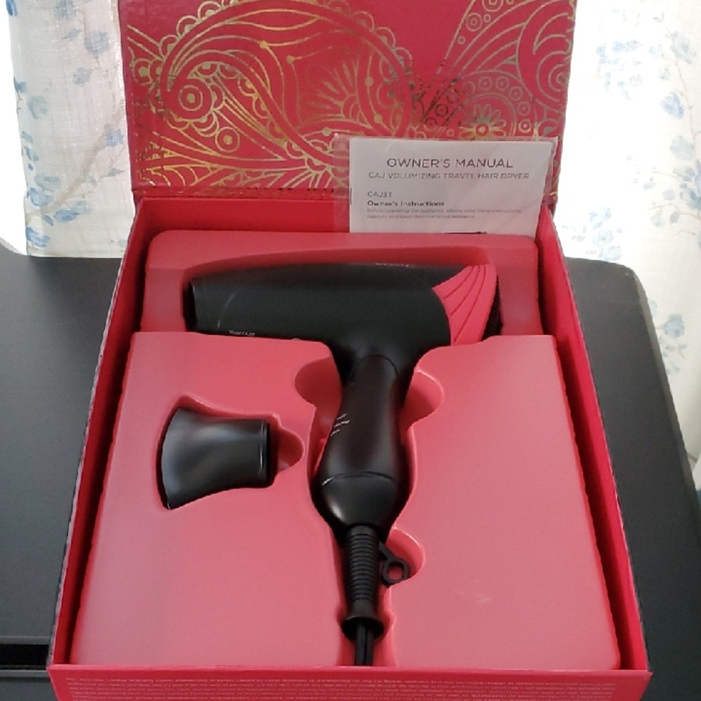 NIB Caj Beauty Hair Dryer Travel Size